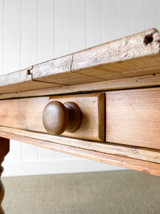 A Vintage English Country 6ft Dining Harvest Farmhouse Table