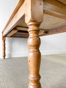 A Vintage English Country 6ft Dining Harvest Farmhouse Table