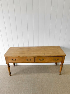 An Antique English Almost 6ft Dining Server or Console Table
