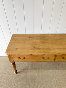 An Antique English Almost 6ft Dining Server or Console Table