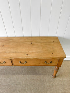 An Antique English Almost 6ft Dining Server or Console Table