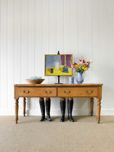 An Antique English Almost 6ft Dining Server or Console Table
