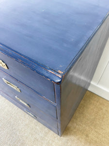An  Antique English Campaign Chest of Drawers or Dresser