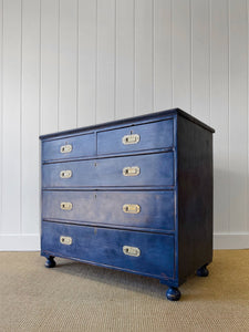 An  Antique English Campaign Chest of Drawers or Dresser
