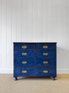 An  Antique English Campaign Chest of Drawers or Dresser