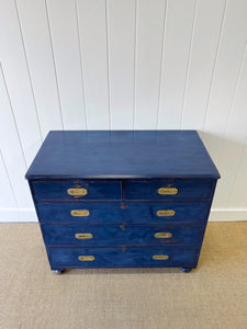 An  Antique English Campaign Chest of Drawers or Dresser