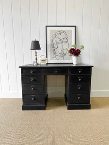 Antique English Pedestal Desk c1890