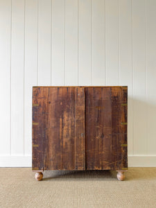 An Antique English Campaign Chest of Drawers or Dresser