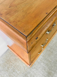 An Antique English Pine Chest of Drawers Dresser c1890