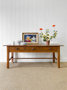 An Antique Irish, Over 6ft Dining Server or Console Table