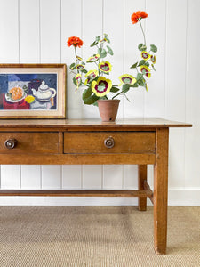 An Antique Irish, Over 6ft Dining Server or Console Table