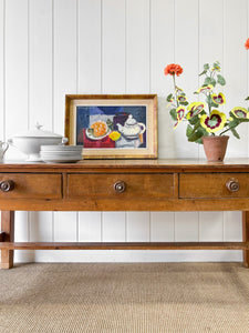 An Antique Irish, Over 6ft Dining Server or Console Table