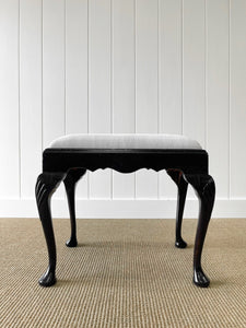 A Graceful 18th Century English Cabriole Leg Dressing Stool