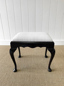 A Graceful 18th Century English Cabriole Leg Dressing Stool