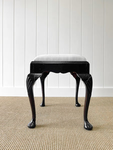 A Graceful 18th Century English Cabriole Leg Dressing Stool