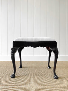 A Graceful 18th Century English Cabriole Leg Dressing Stool
