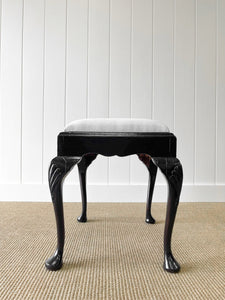 A Graceful 18th Century English Cabriole Leg Dressing Stool