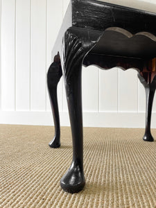A Graceful 18th Century English Cabriole Leg Dressing Stool