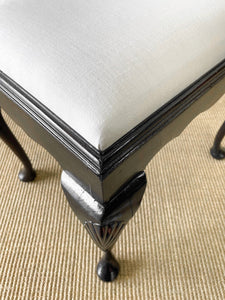 A Graceful 18th Century English Cabriole Leg Dressing Stool