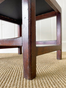 An English Georgian Mahogany Straight Leg Foot Stool