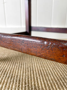 An English Georgian Mahogany Straight Leg Foot Stool