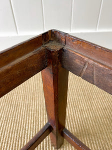 An English Georgian Mahogany Straight Leg Foot Stool