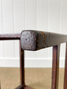 An English Georgian Mahogany Straight Leg Foot Stool
