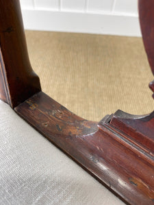 An 18th Century Mahogany Elbow Chair Newly Upholstered
