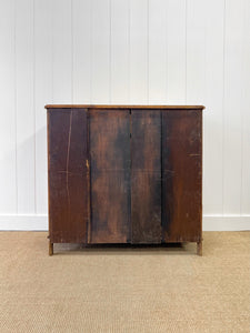A Large Pine Chest of Drawers Dresser on Bracket Feet c1890