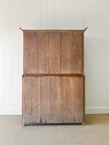 A Large 19th Century English Pine Linen Press Cupboard