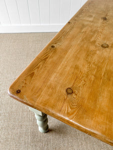 A Vintage English Country 6ft Dining Harvest Farmhouse Table