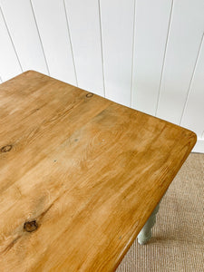 A Vintage English Country 6ft Dining Harvest Farmhouse Table