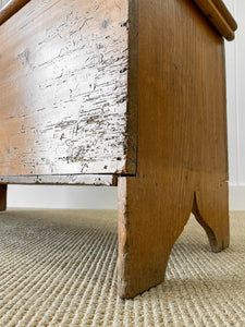 An 18th Century English Pine Coffer or Trunk