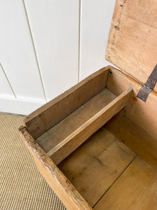 An 18th Century English Pine Coffer or Trunk