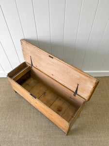 An 18th Century English Pine Coffer or Trunk