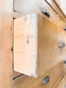 A Large 19th Century English Pine Linen Press Cupboard