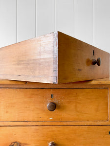 A Large Pine Chest of Drawers Dresser c1890
