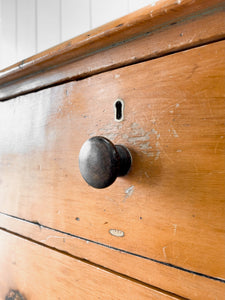 A Large Pine Chest of Drawers Dresser c1890