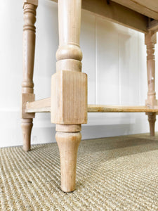An English Country Pine Galleried Washstand or Console Table c1860