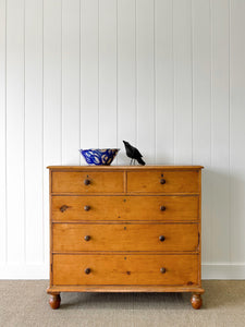 A Large Pine Chest of Drawers Dresser c1890
