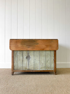 A Pleasant English Pine Cabinet or Sideboard with Drop Leaf