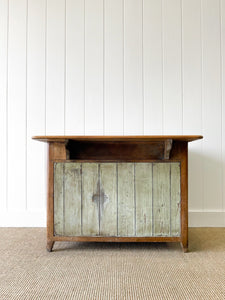 A Pleasant English Pine Cabinet or Sideboard with Drop Leaf