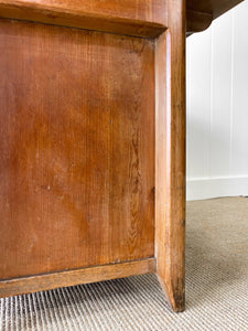 A Pleasant English Pine Cabinet or Sideboard with Drop Leaf