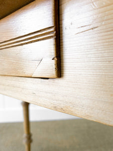 Antique English Country Pine Console Table or Desk c1890