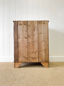 An Antique English Pine Chest of Drawers Dresser c1890