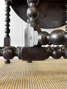 An Antique English Country Oak Drop Leaf Gate Leg Table
