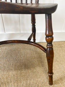 A Set of 8 Vintage English Oak Windsor Chairs