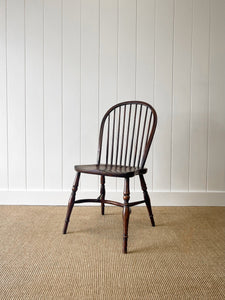 A Set of 8 Vintage English Oak Windsor Chairs