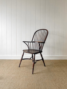 A Set of 8 Vintage English Oak Windsor Chairs