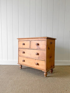 An Good English Pine Chest of Drawers Dresser c1890